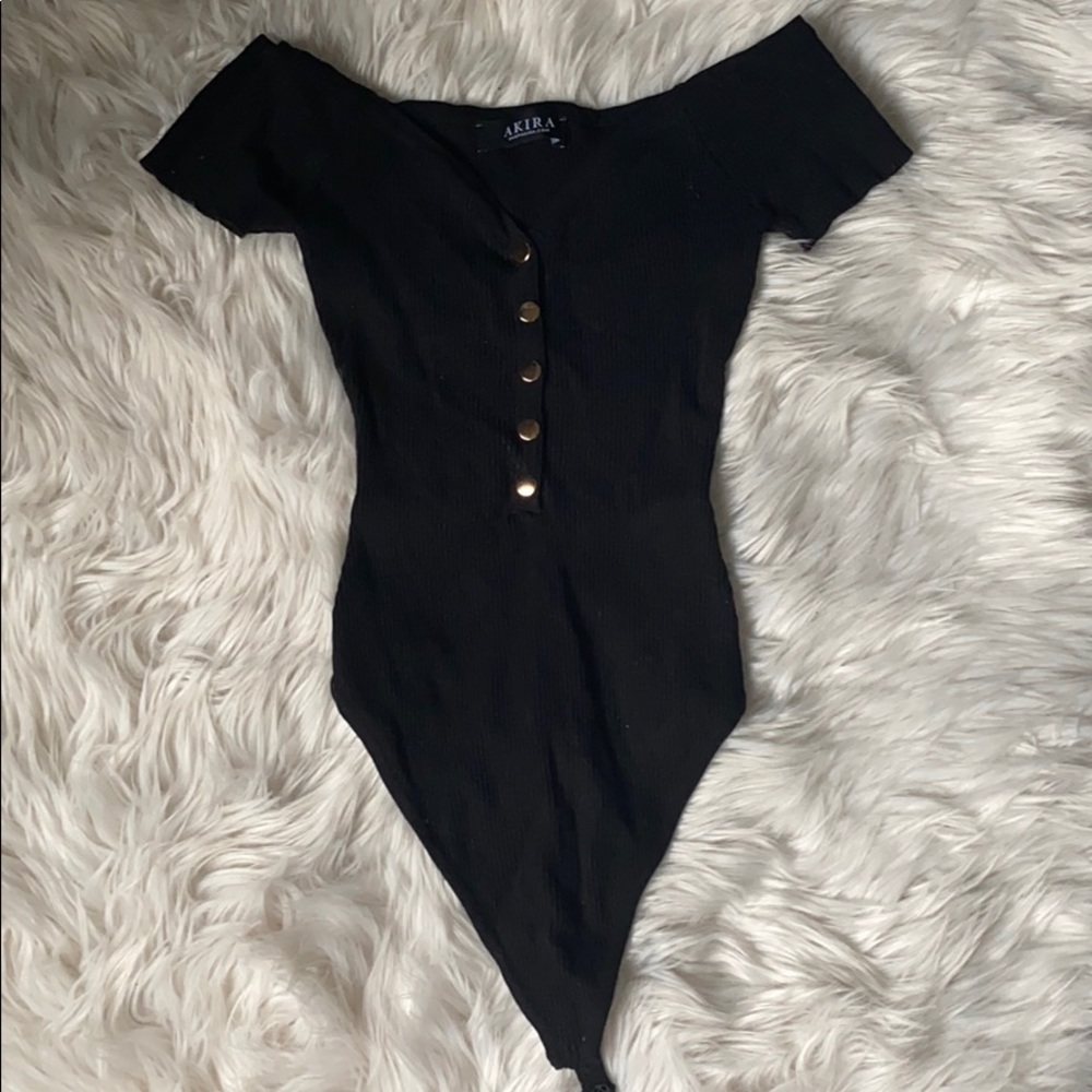 Off the shoulder body suit